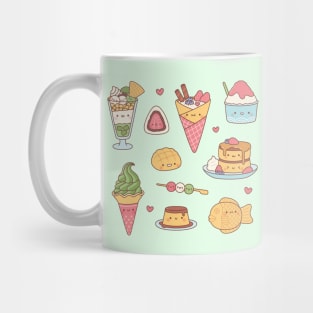 Kawaii Japanese Desserts Food Mug